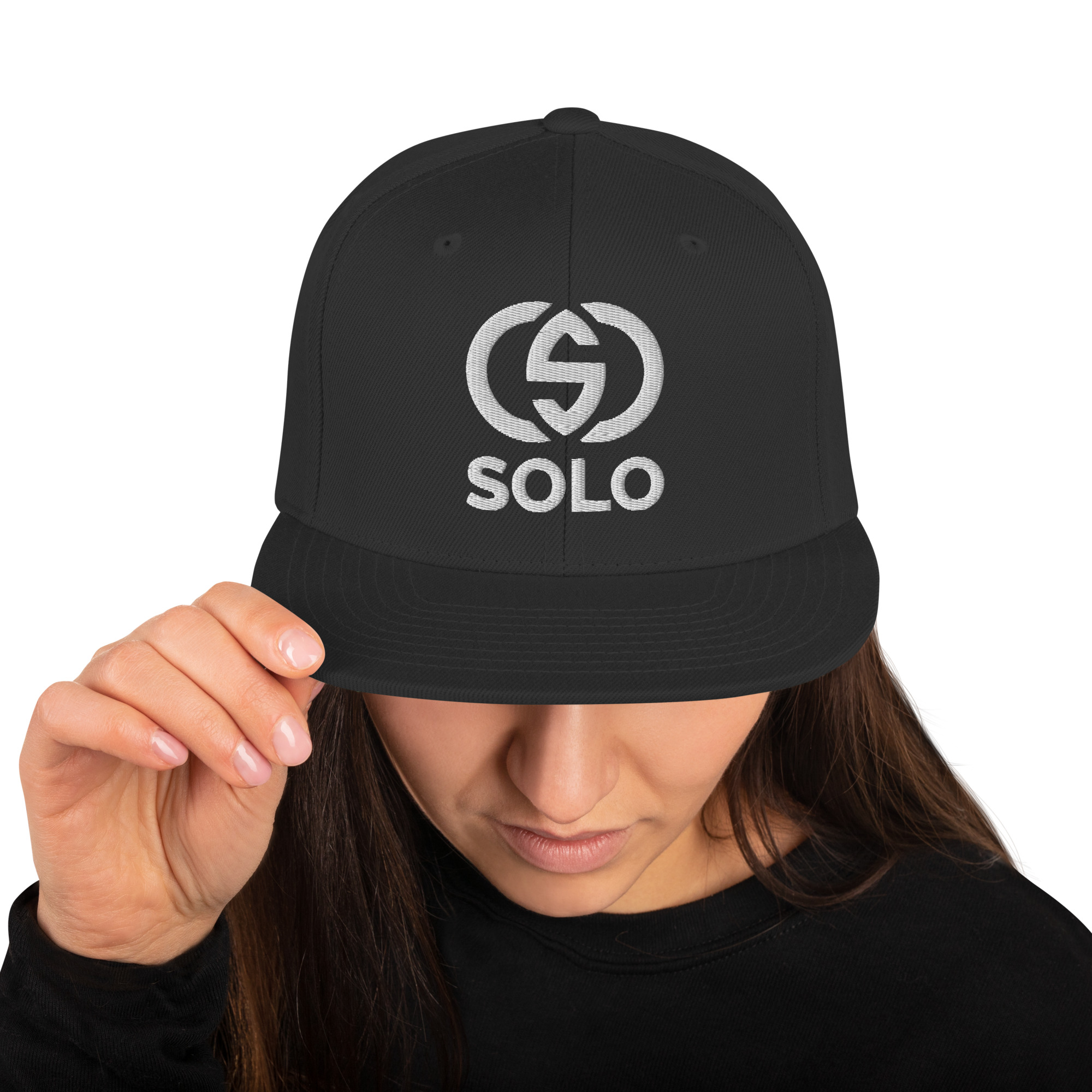 Snapback Hat | SOLO Logo Flat - Image 2