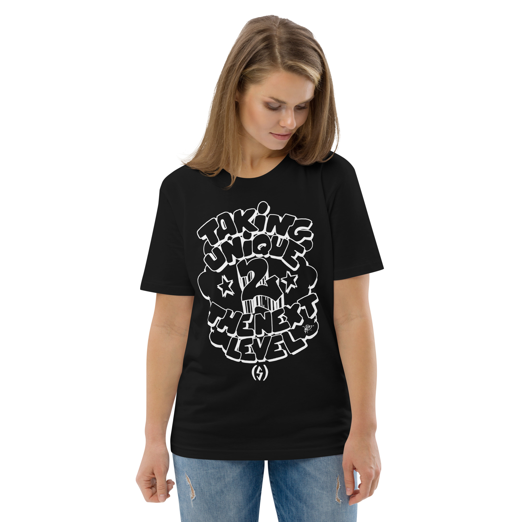 Taking Unique 2 The Next Level | Unisex Organic Cotton Tee - Image 3